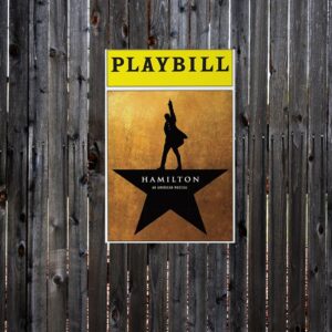 Hamilton Musical Playbill poster