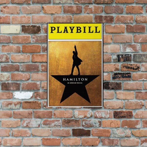 Hamilton Musical Playbill poster Copy