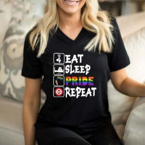 LGBT Eat Sleep Pride Repeat shirt