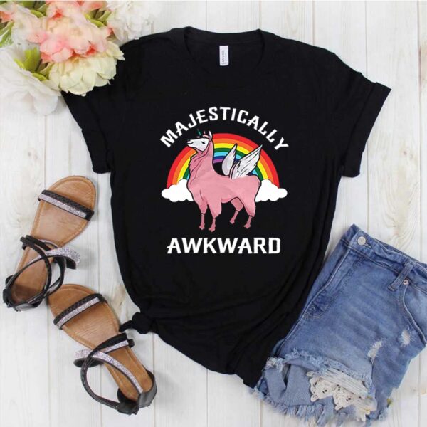 Majestically Awkward Llama Unicorn Rainbow