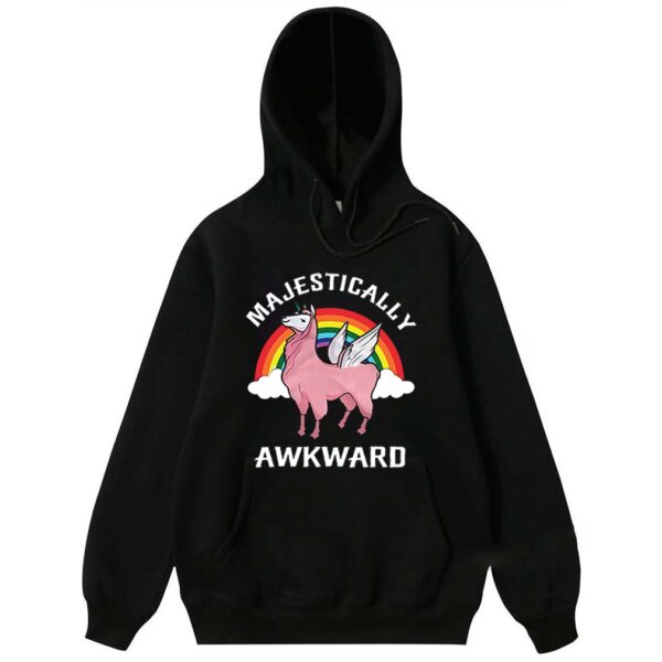 Majestically Awkward Llama Unicorn Rainbow