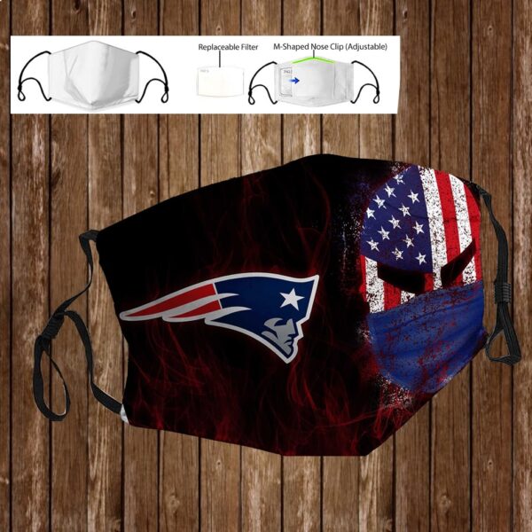 New england patriots american warrior full printing face mask