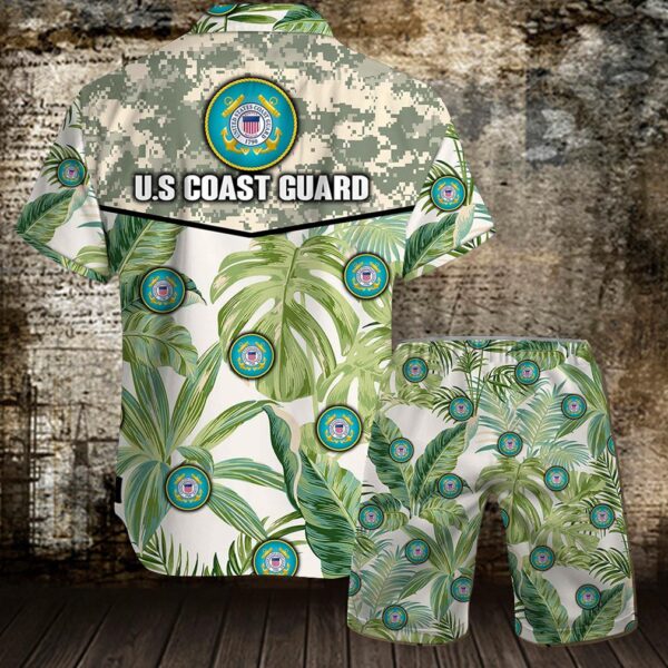 US coast guard all over printed hawaiian shirt