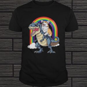 CORGI RIDING DINOSAUR T REX SHIRT 6