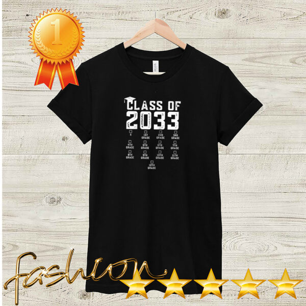 Class of 2034 Grow With Me Shirt With Space For Checkmarks Shirt 2