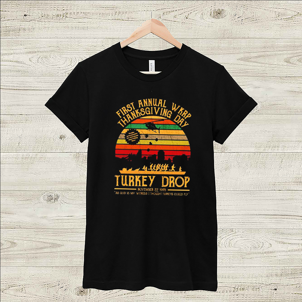 First annual wkrp thanksgiving day turkey drop vintage shirt 5 hoodie, sweater, longsleeve, v-neck t-shirt