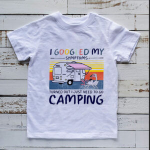 Flamingo I googled my symptoms turns out I just need to go camping hoodie, sweater, longsleeve, shirt v-neck, t-shirt 2