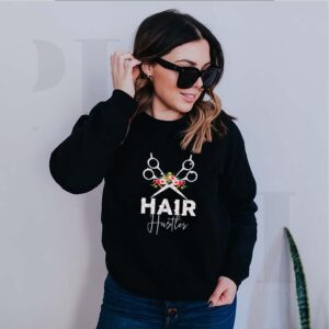 Hair hustler hairdresser diamond floral shirt