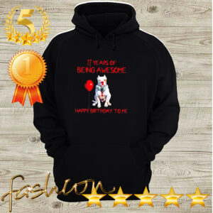 Pitbull IT clown for halloween 27 years of being awesome happy birthday to me hoodie, sweater, longsleeve, shirt v-neck, t-shirt 3 Shirt, hoodie, sweater, long sleeve and tank top