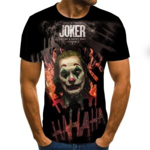 2020 hot-sale Clown 3D Printed T Shirts Men Joker Face Male tshirt 3d Clown Short Sleeve Funny T Shirts