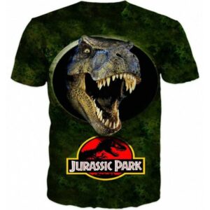 3d Shirts For Men,Jurassic Park Print Funny T-Shirt