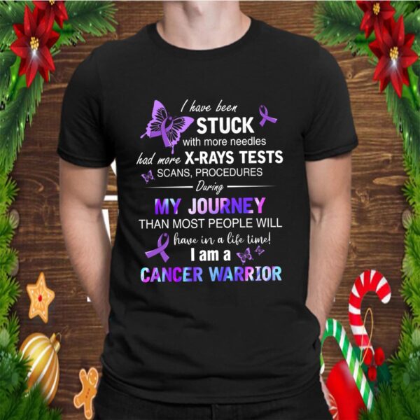 Best Cancer Warrior Birthday Shirt Awareness Journey Quotes Mothers Fathers Day T-Shirt