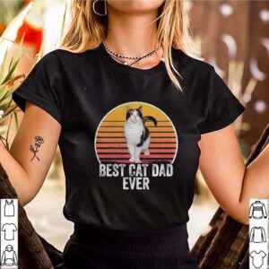 Best cat dad ever line vintage retro hoodie, sweater, longsleeve, shirt v-neck, t-shirt 3