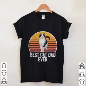 Best cat dad ever line vintage retro hoodie, sweater, longsleeve, shirt v-neck, t-shirt 4