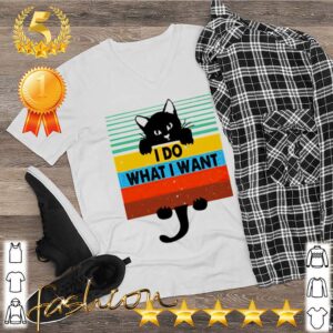 Black cat I do what I want vintage hoodie, sweater, longsleeve, shirt v-neck, t-shirt