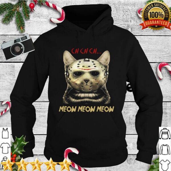 Cat Horror Mask Ch Ch Ch Meow Meow Meow Halloween hoodie, sweater, longsleeve, shirt v-neck, t-shirt 1