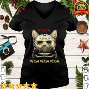 Cat Horror Mask Ch Ch Ch Meow Meow Meow Halloween hoodie, sweater, longsleeve, shirt v-neck, t-shirt 3
