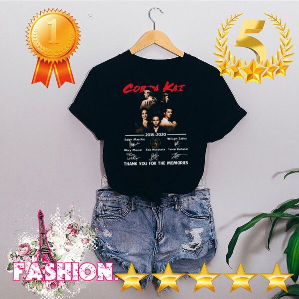 Cobra Kai 2018 2020 Thank You For The Memories Signatures shirt, hoodie, sweater, longsleeve and ladies t-shirt