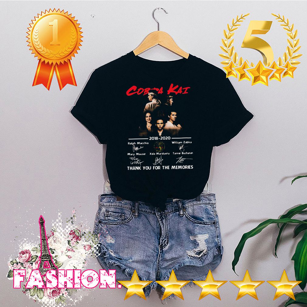 Cobra Kai 2018 2020 Thank You For The Memories Signatures shirt, hoodie, sweater, longsleeve and ladies t-shirt 10 Cobra Kai 2018 2020 Thank You For The Memories Signatures shirt hoodie sweater longsleeve and ladies t shirt 3 Shirt, hoodie, sweater, long sleeve and tank top