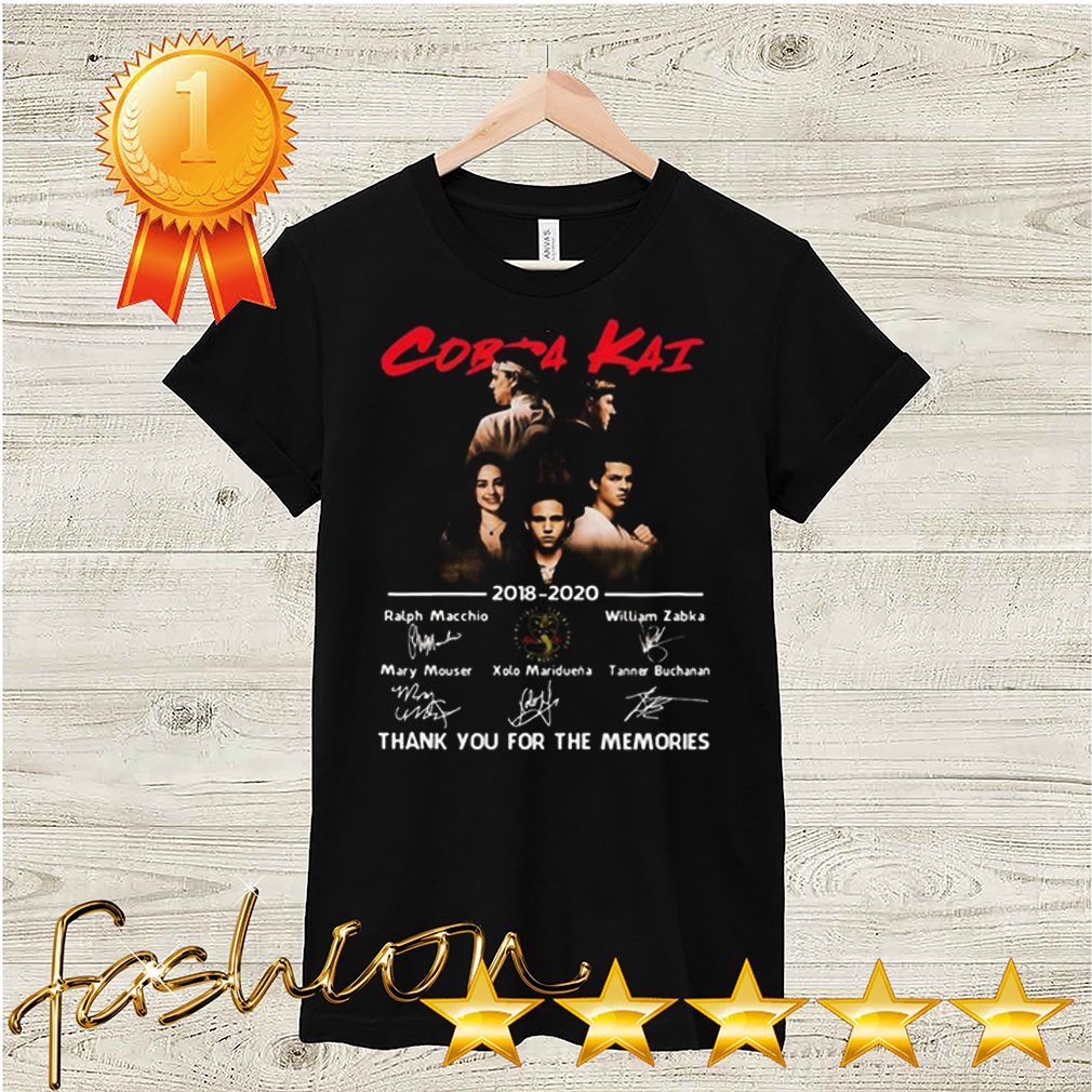 Cobra Kai 2018 2020 Thank You For The Memories Signatures shirt, hoodie, sweater, longsleeve and ladies t-shirt 8 Cobra Kai 2018 2020 Thank You For The Memories Signatures shirt hoodie sweater longsleeve and ladies t shirt 5 Shirt, hoodie, sweater, long sleeve and tank top