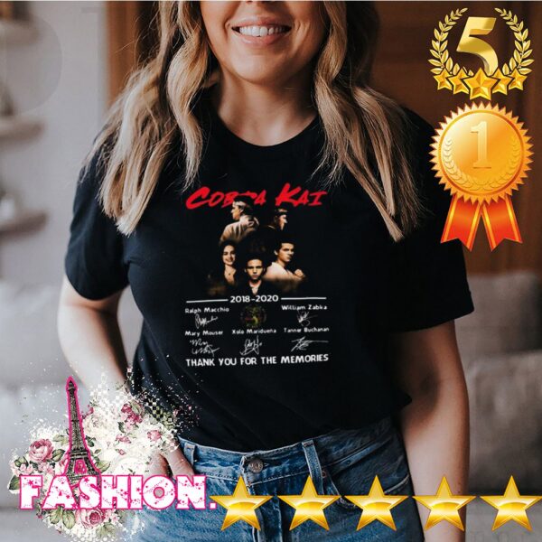 Cobra Kai 2018 2020 Thank You For The Memories Signatures shirt, hoodie, sweater, longsleeve and ladies t-shirt