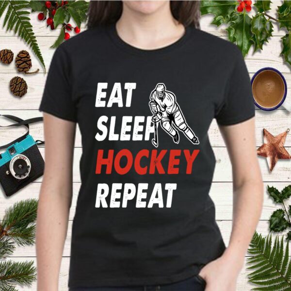 Eat Sleep Hockey Repeat T-Shirt