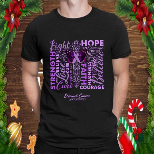 Fight Hope Cure Uterine Cancer Awareness Gift T-Shirt