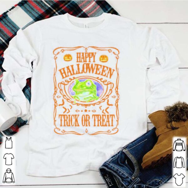 Frog Happy Halloween Trick Or Treat shirt