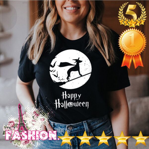 Funny Halloween Witch Whippet Dog Lover Shirt