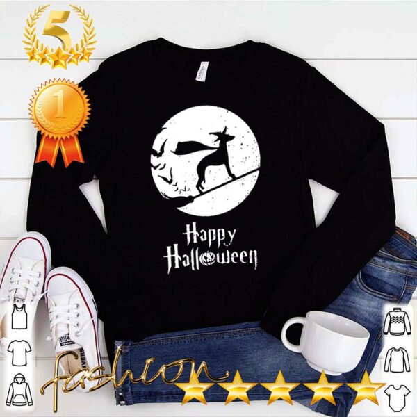 Funny Halloween Witch Whippet Dog Lover Shirt