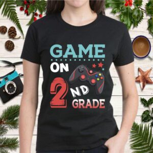 Game On 2nd Grade Funny Video Gamer Back To School Second Grade Kids Gift T Shirt 2