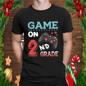 Game On 2nd Grade Funny Video Gamer Back To School Second Grade Kids Gift T Shirt