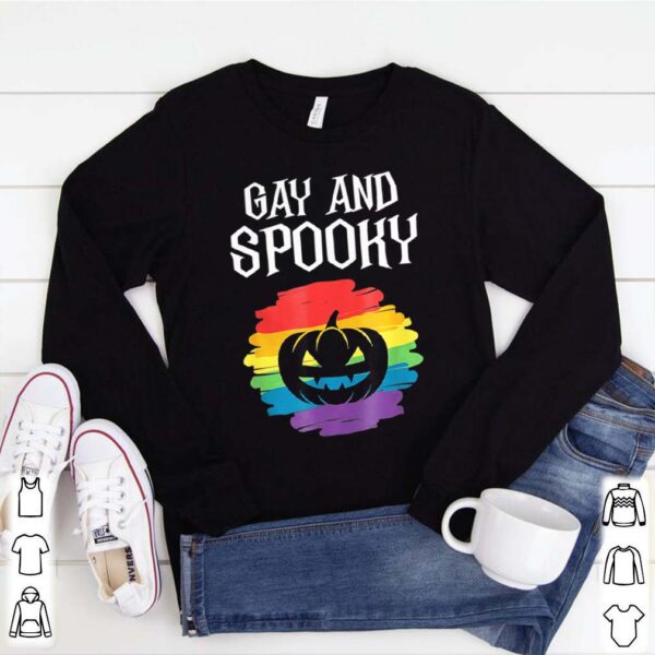 Gay And Spooky Halloween Party Costume hoodie, sweater, longsleeve, shirt v-neck, t-shirt 1