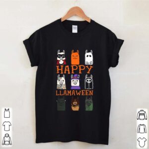 Happy Llamaween Funny Llama Boo Witch Costume hoodie, sweater, longsleeve, shirt v-neck, t-shirt 4