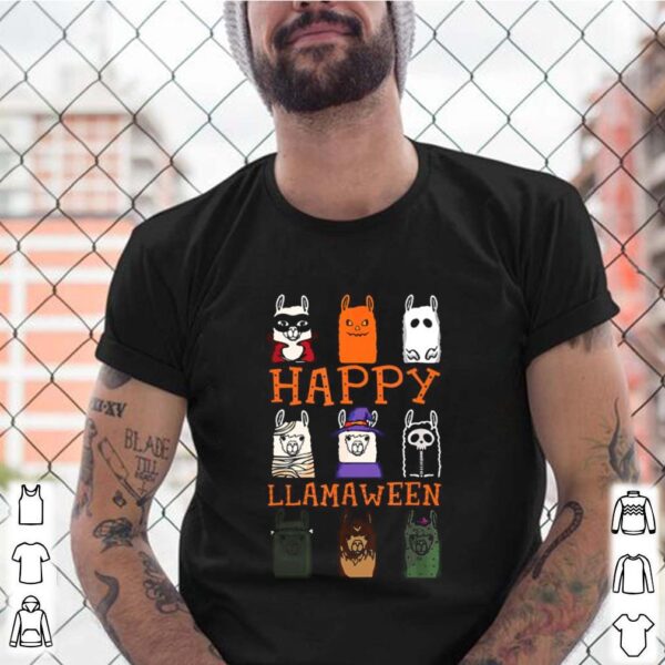 Happy Llamaween Funny Llama Boo Witch Costume hoodie, sweater, longsleeve, shirt v-neck, t-shirt