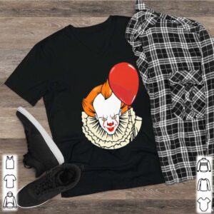 Happy halloween pennywise holding balloon hoodie, sweater, longsleeve, shirt v-neck, t-shirt 2