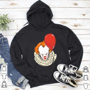 Happy halloween pennywise holding balloon hoodie, sweater, longsleeve, shirt v-neck, t-shirt 5