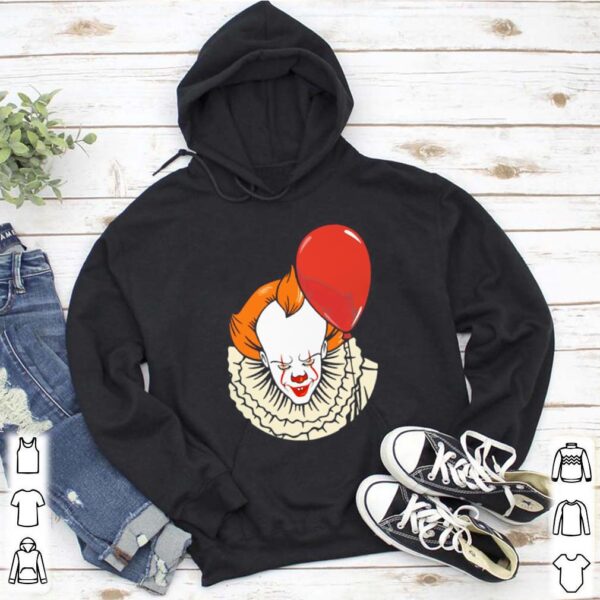 Happy halloween pennywise holding balloon hoodie, sweater, longsleeve, shirt v-neck, t-shirt 5