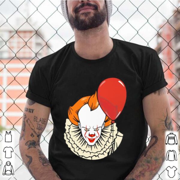 Happy halloween pennywise holding balloon hoodie, sweater, longsleeve, shirt v-neck, t-shirt