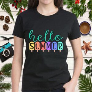 Hello Summer Vacation Summer Ice Cream Cute Gift T Shirt 2