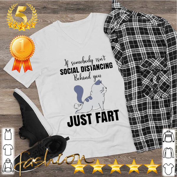 If Someone Isn’t Social Distancing Behind You Just Fart Cat Shirt
