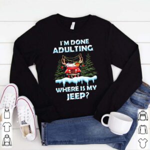 Im done adulting where is my car vintage christmas shirt 1