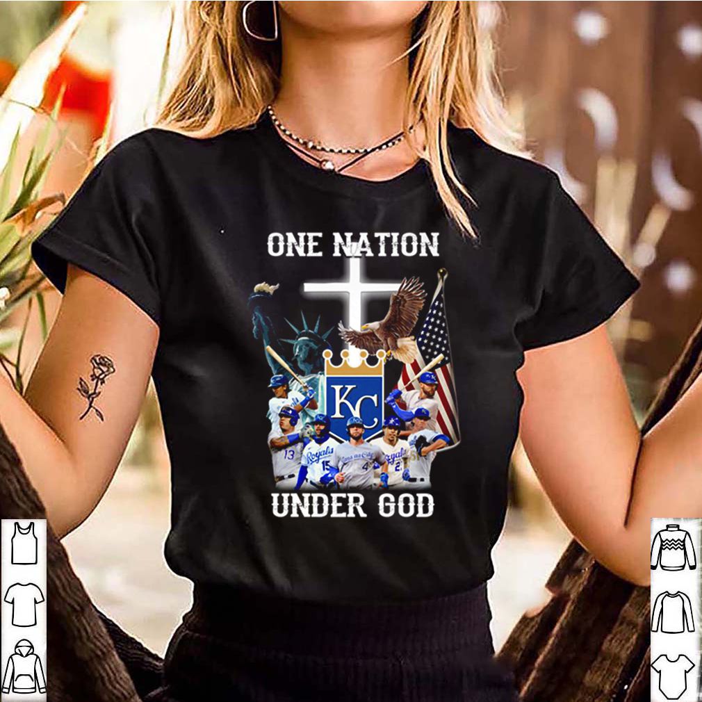 Kansas City Royals Baseball team one nation under God shirt 3