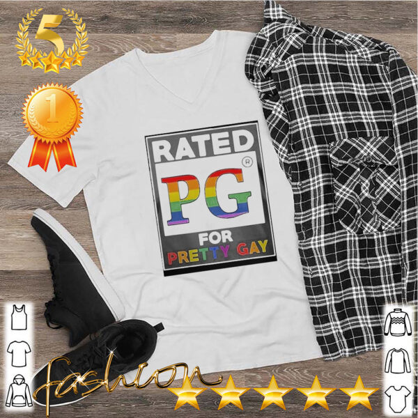 LGBT Rated PG Pretty Gay Shirt 2