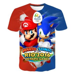 Latest Harajuku Classic Games Super Mario Kid t shirt Super Smash Bros 3D print T-shirt