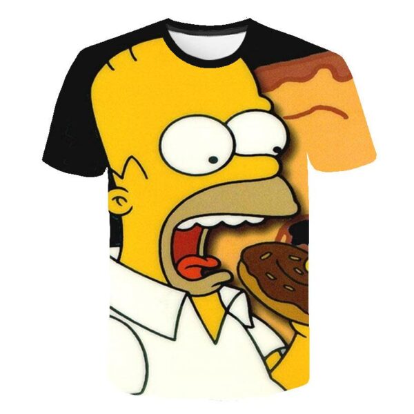 Men T-Shirt Funny Homer Simpson And his Son 3D Printed Shorts Sleeve T-hoodie, sweater, longsleeve, shirt v-neck, t-shirt