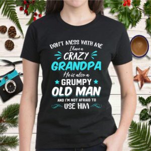 Proud Grandkids Crazy Grandpa Birthday Retro Shirt Papa Dad Graduation Fathers Day T Shirt 2