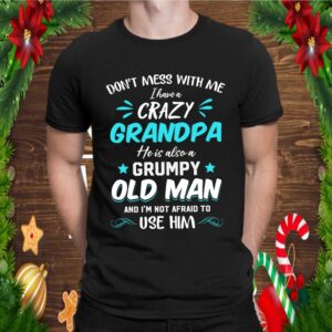Proud Grandkids Crazy Grandpa Birthday Retro Shirt Papa Dad Graduation Fathers Day T Shirt