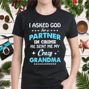Proud Grandkids Of Crazy Grandma Partners Birthday Shirt Graduation Mothers Day T Shirt 2