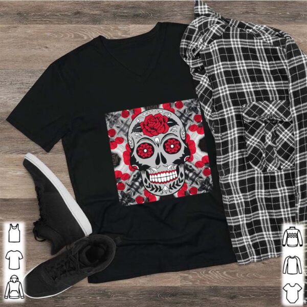 Roses Skull Day Of The Dead hoodie, sweater, longsleeve, shirt v-neck, t-shirt 2